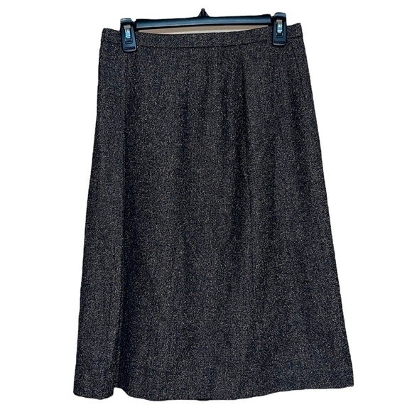 Women’s Pendleton Tweed Wool blend knee length skirt winter workwear teacher - Picture 1 of 7